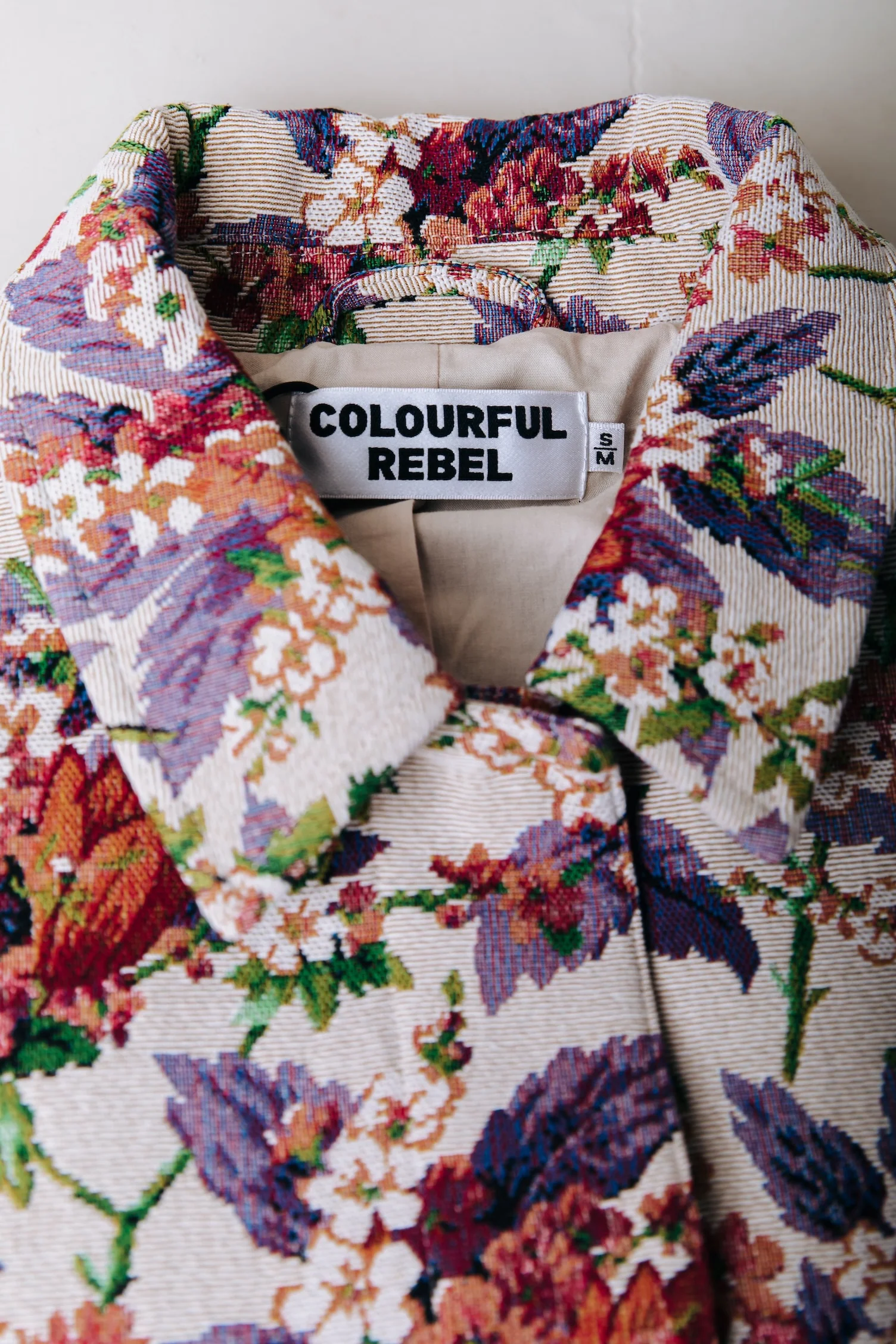 Bente Flower Jacquard Jacket | Off white - Image 5