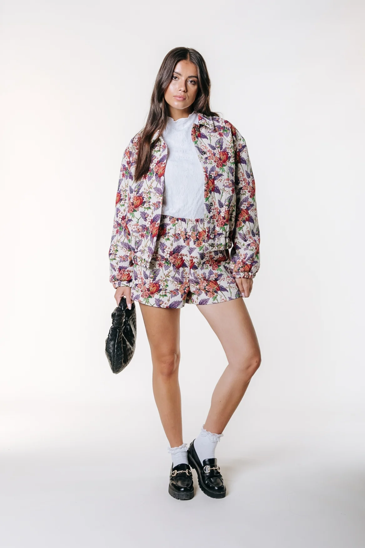 Bente Flower Jacquard Jacket | Off white - Image 4