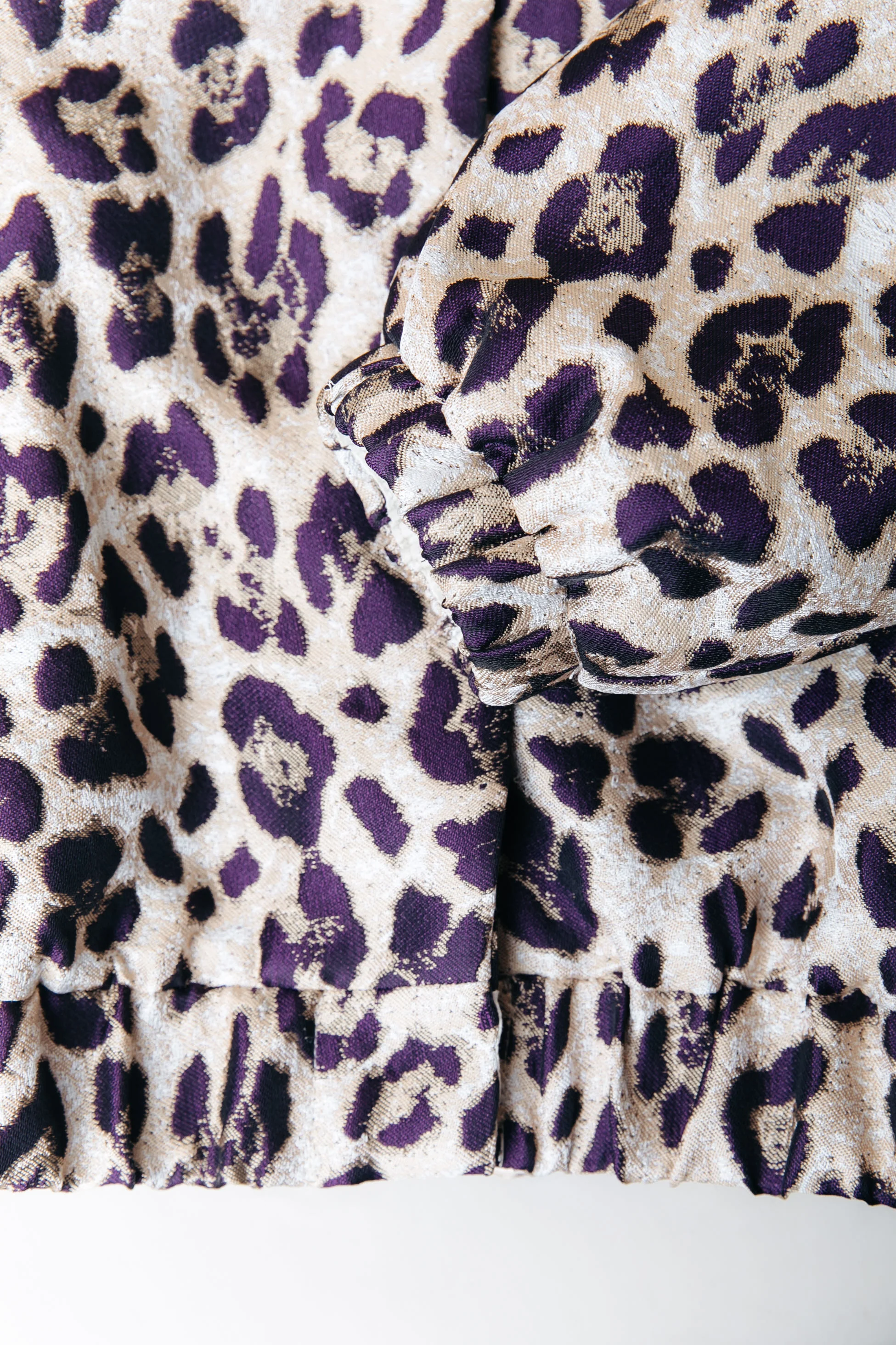 Bente Leopard Jacquard Jacket | Beige - Image 5
