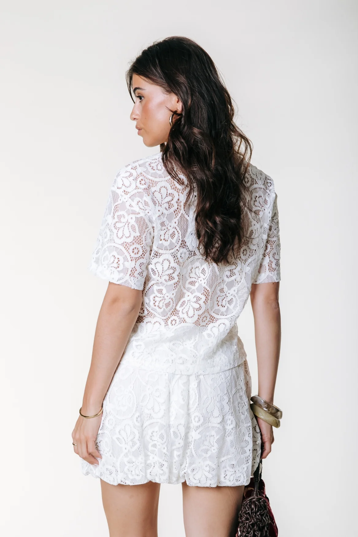 Claire Lace Top | Off white - Image 4