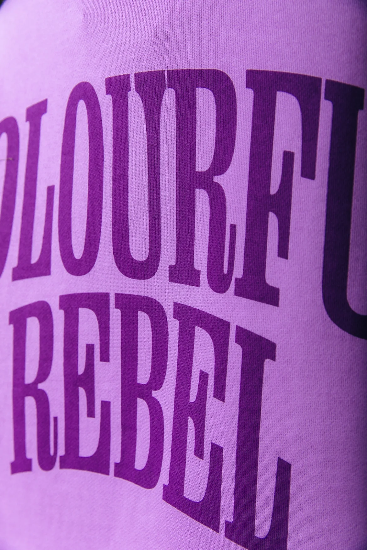 Colourful Rebel Dropped Shoulder Sweat | Soft purple - Image 3