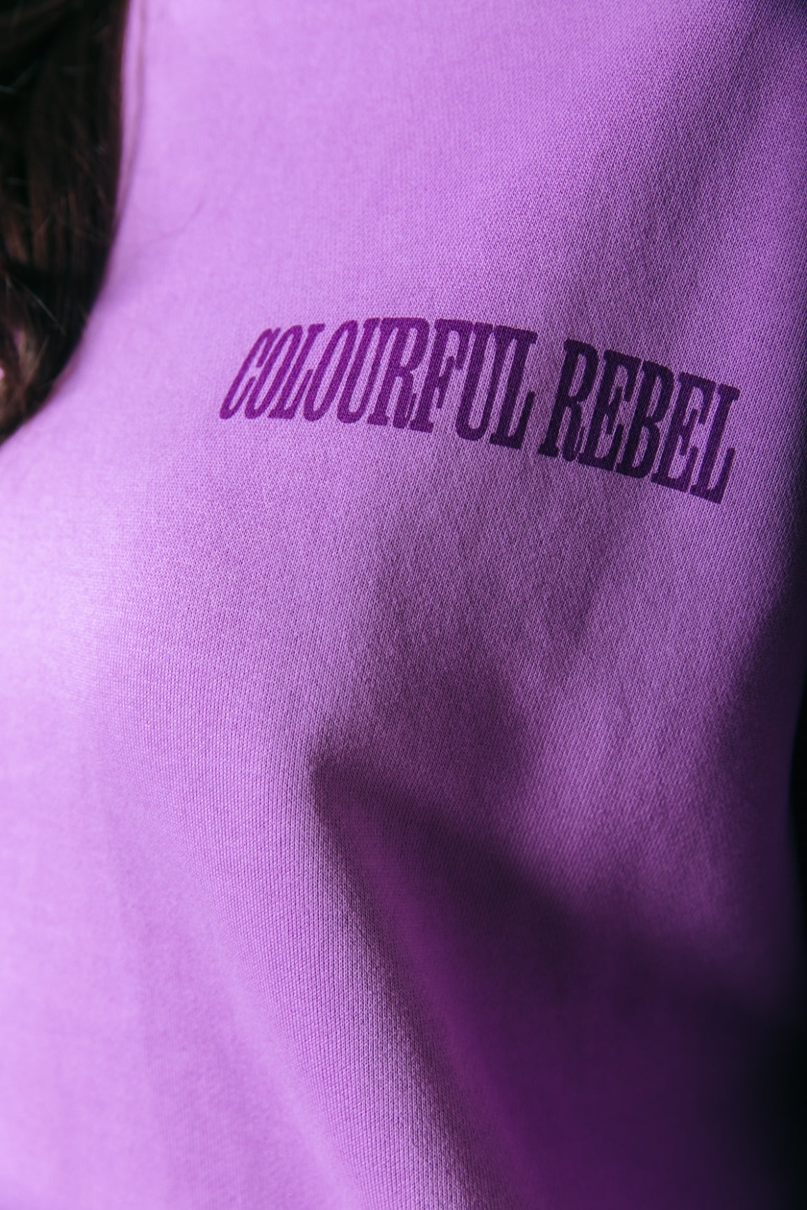 Colourful Rebel Dropped Shoulder Sweat | Soft purple - Image 4