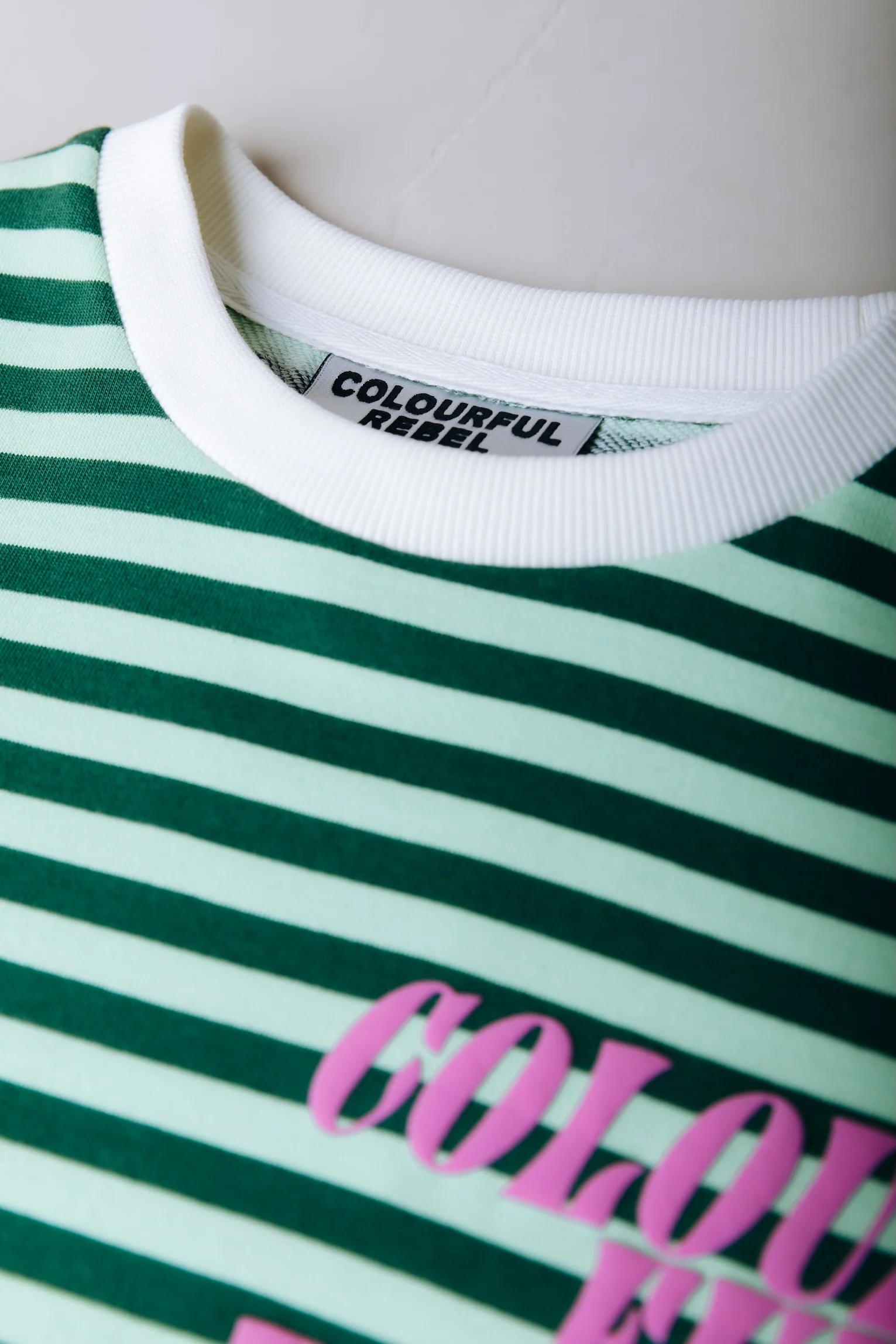 Contrast Cuff Sweat | Green - Image 3