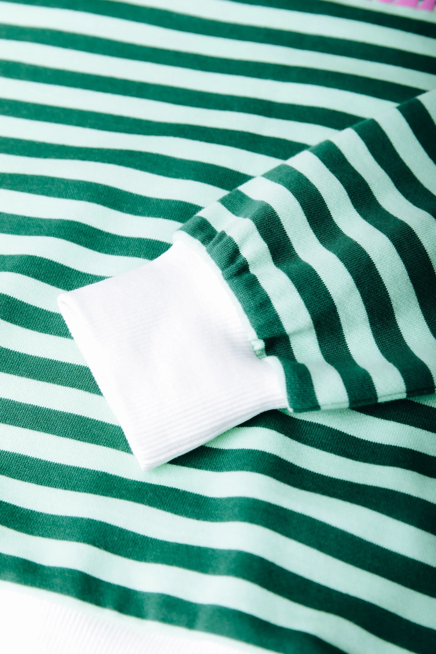 Contrast Cuff Sweat | Green - Image 5
