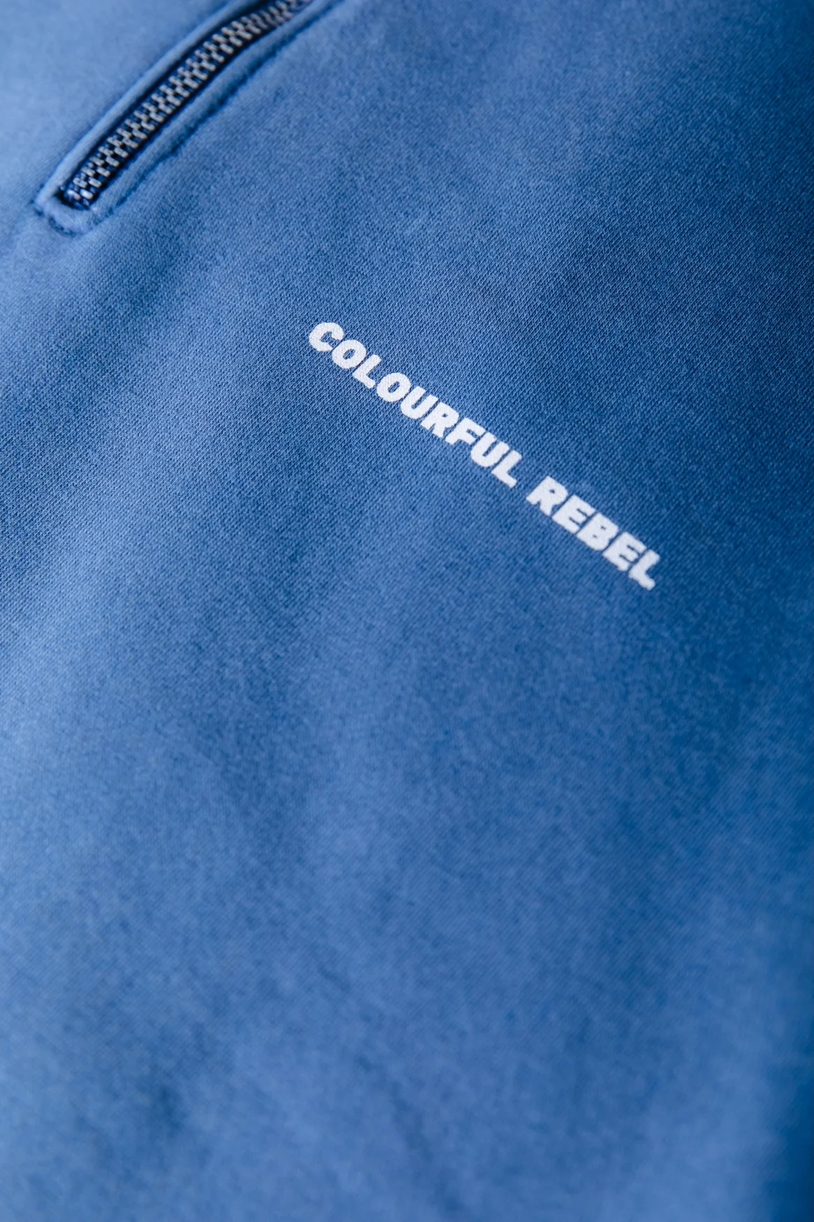CR 85 Washed Zip Sweat | Medium blue - Image 4