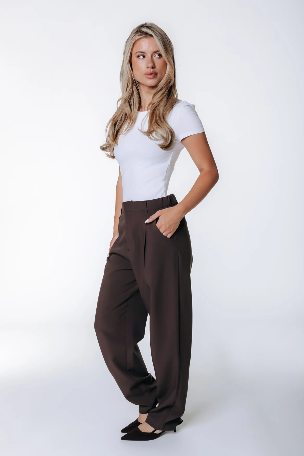 Rus Tapered Pants | Brown - Image 4