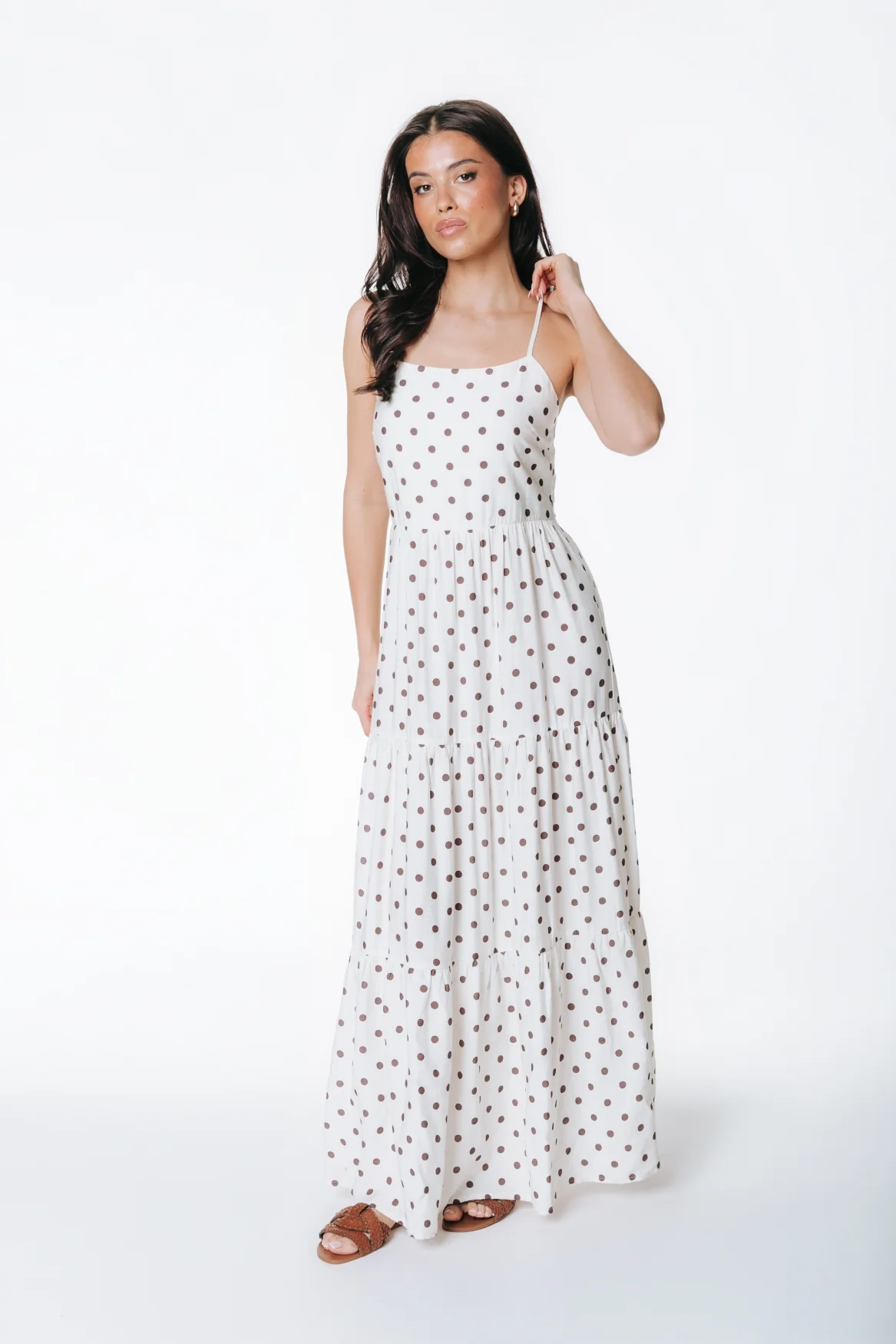 Fenna Spaghetti Dress | Off white