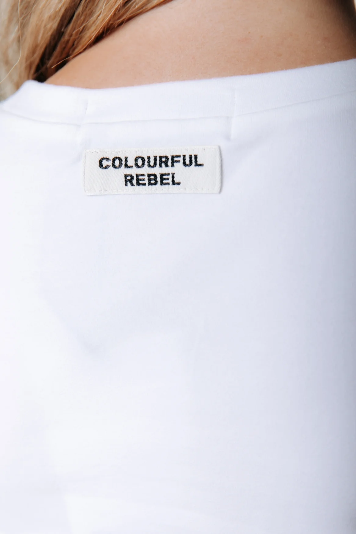 Fitted Wideneck T-shirt | Optic white - Image 3