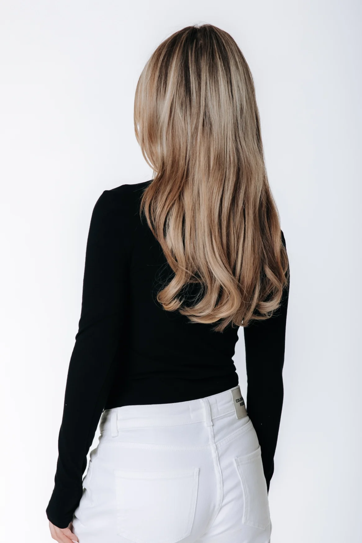 Fitted Wideneck Top | Black - Image 2