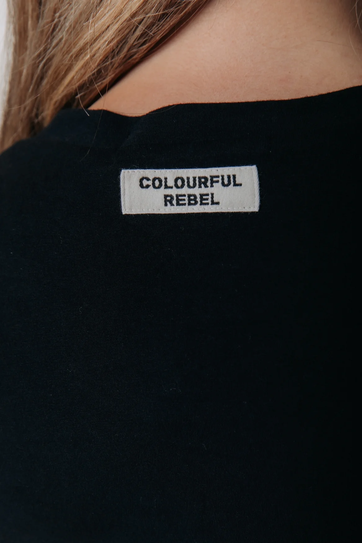 Fitted Wideneck Top | Black - Image 3
