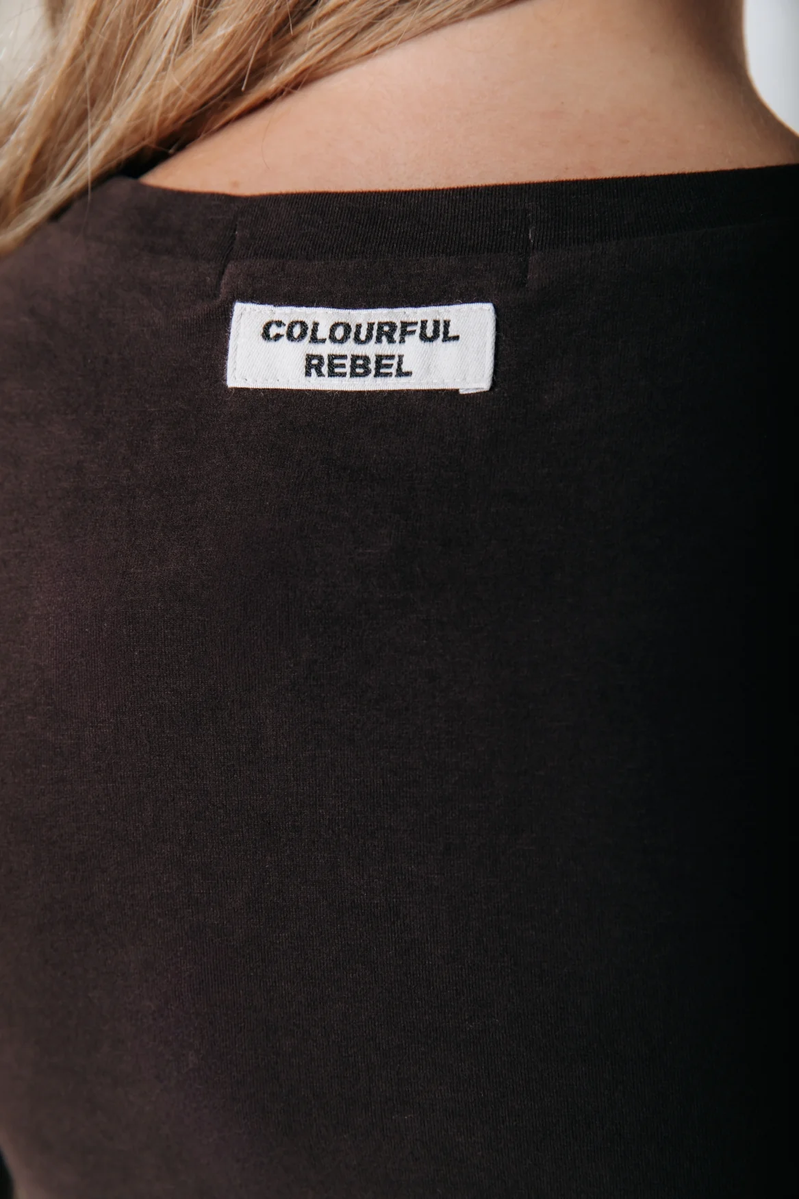 Fitted Wideneck Top | Darkest Brown - Image 3