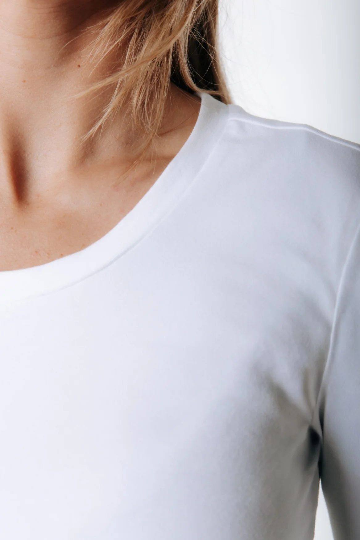 Fitted Wideneck Top | Optic white - Image 4
