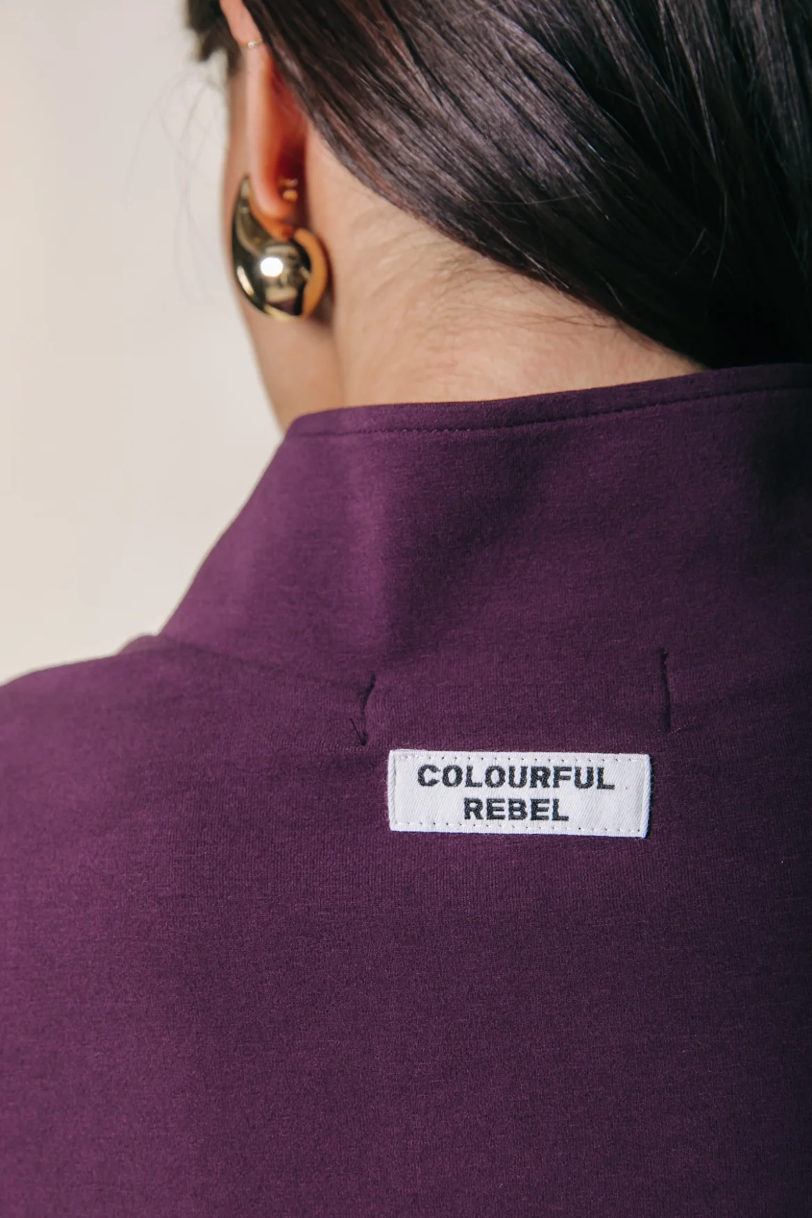 Fitted Zip Top | Dark purple - Image 4