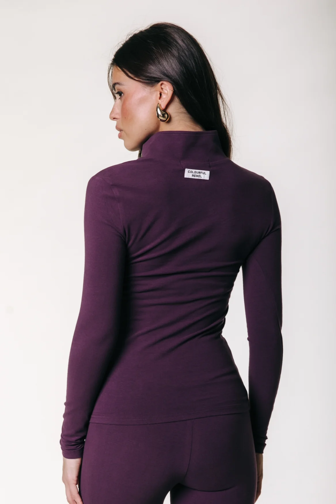 Fitted Zip Top | Dark purple - Image 5