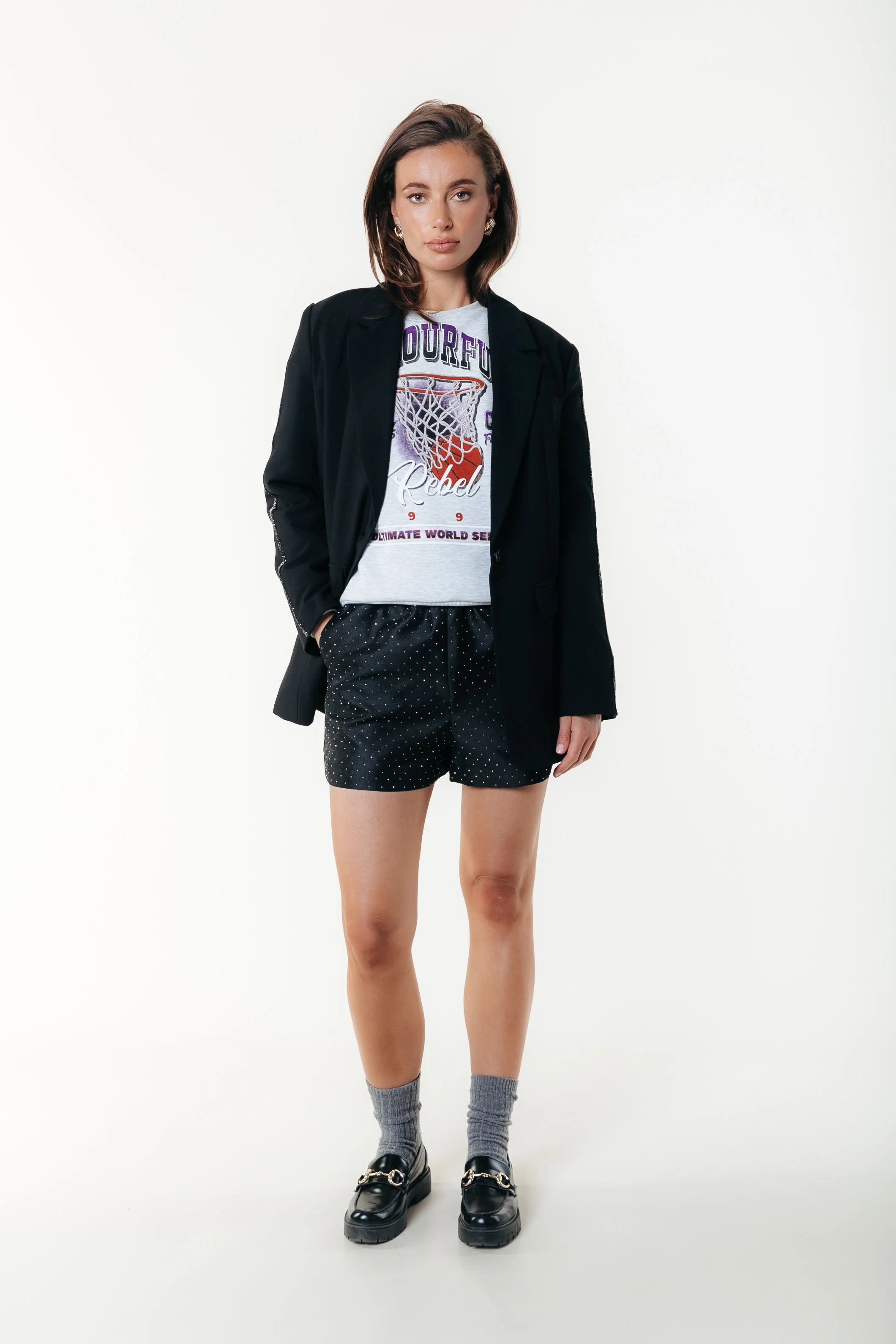 Florence Studded Short | Black