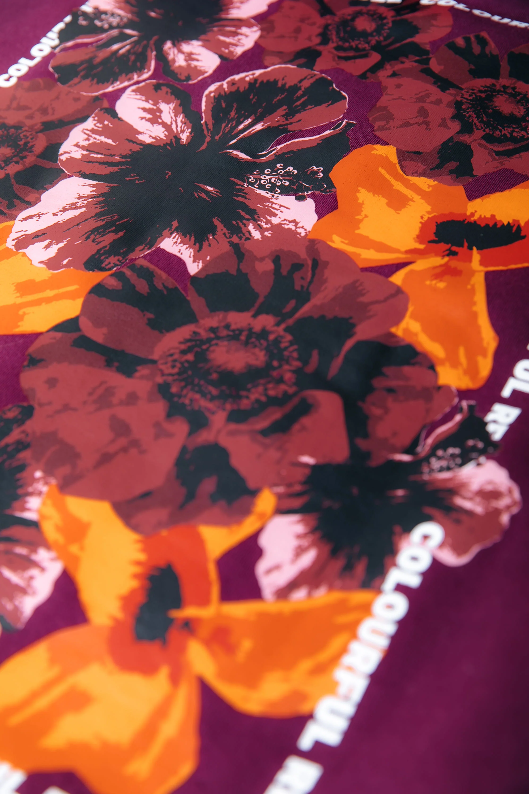 Flower Square Hoodie | Merlot Red - Image 4