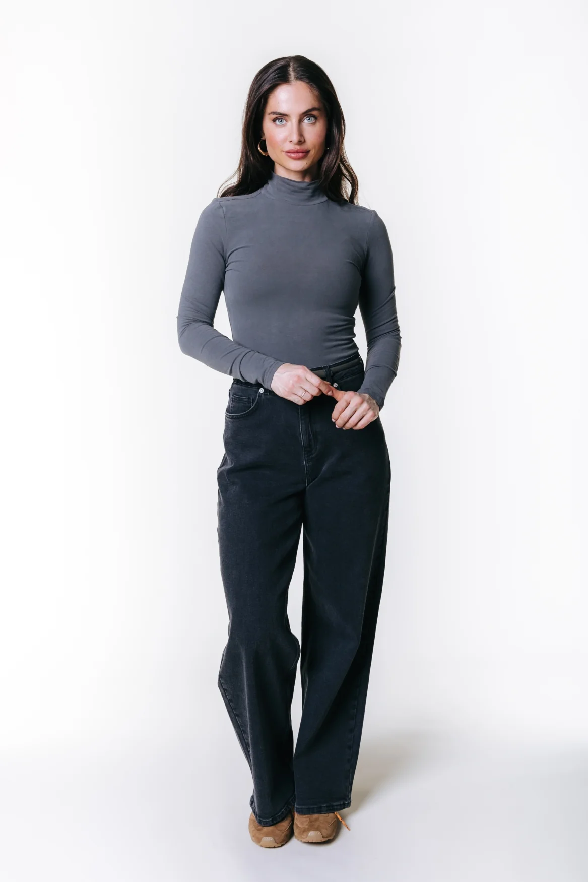 Gaias High Rise Denim | Dark grey denim - Image 7