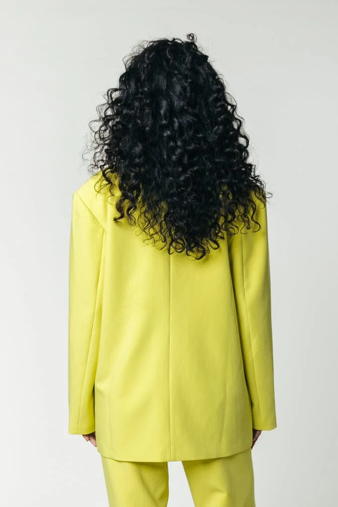 Gemma Oversized Blazer | Neon lime - Image 7