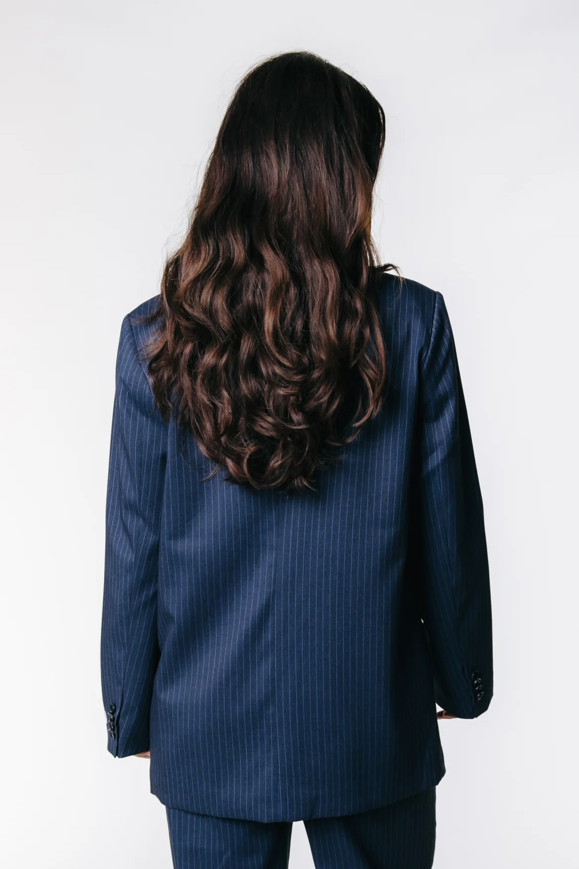 Gemma Pinstripe Blazer | Dark blue - Image 4