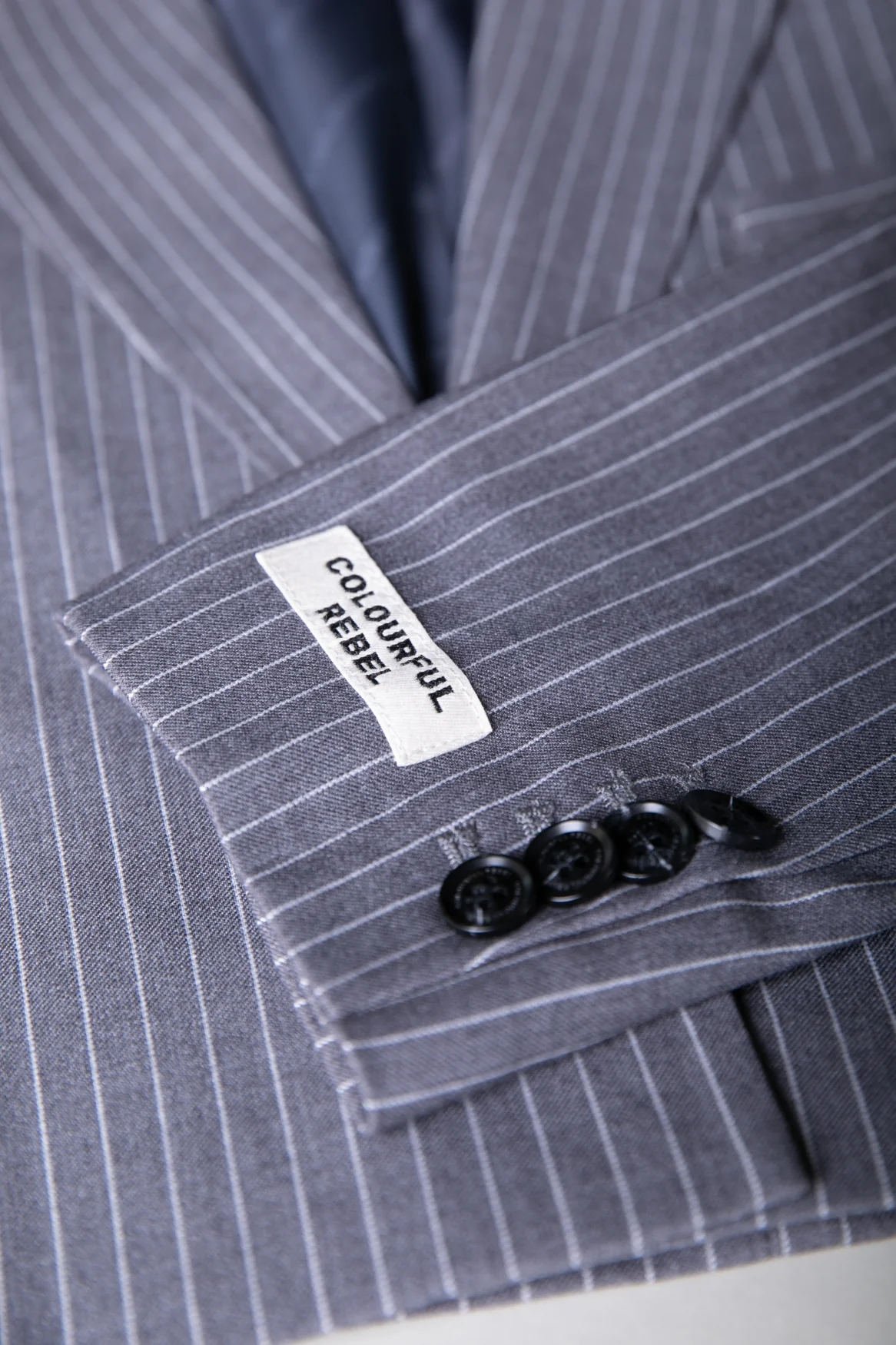 Gemma Pinstripe Blazer | Dark grey - Image 7