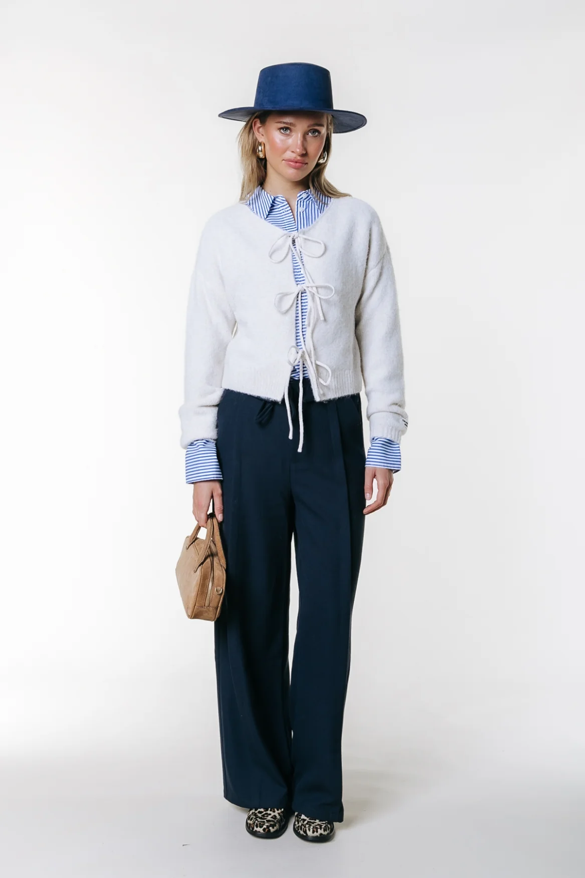 Hazel Bow Knit | Sand - Image 5