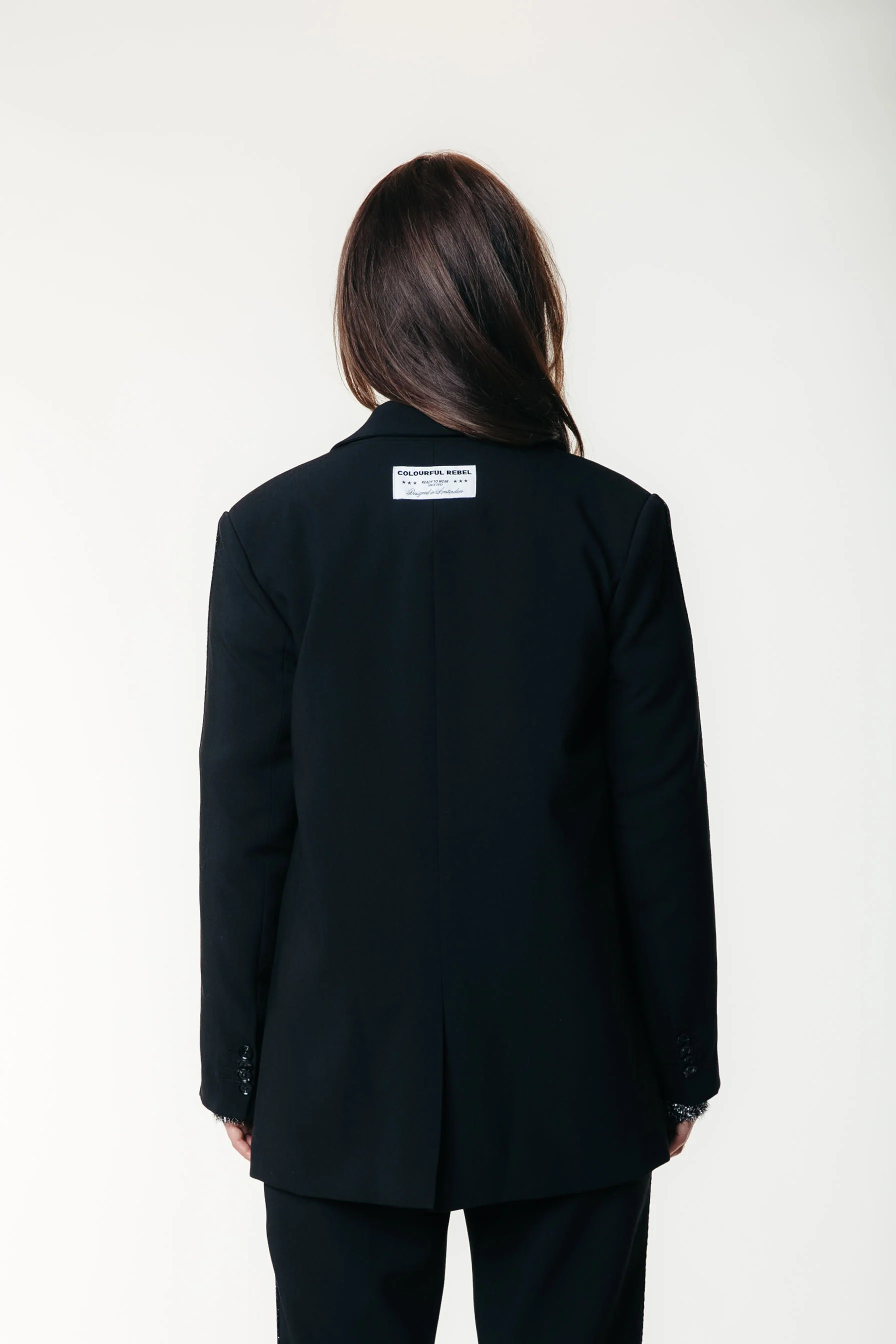 Jesra Glitter Tape Blazer | Black - Image 3