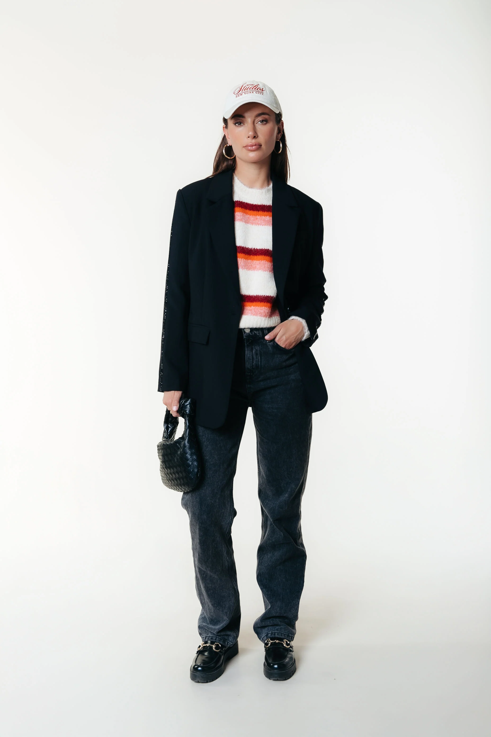 Jesra Glitter Tape Blazer | Black - Image 7