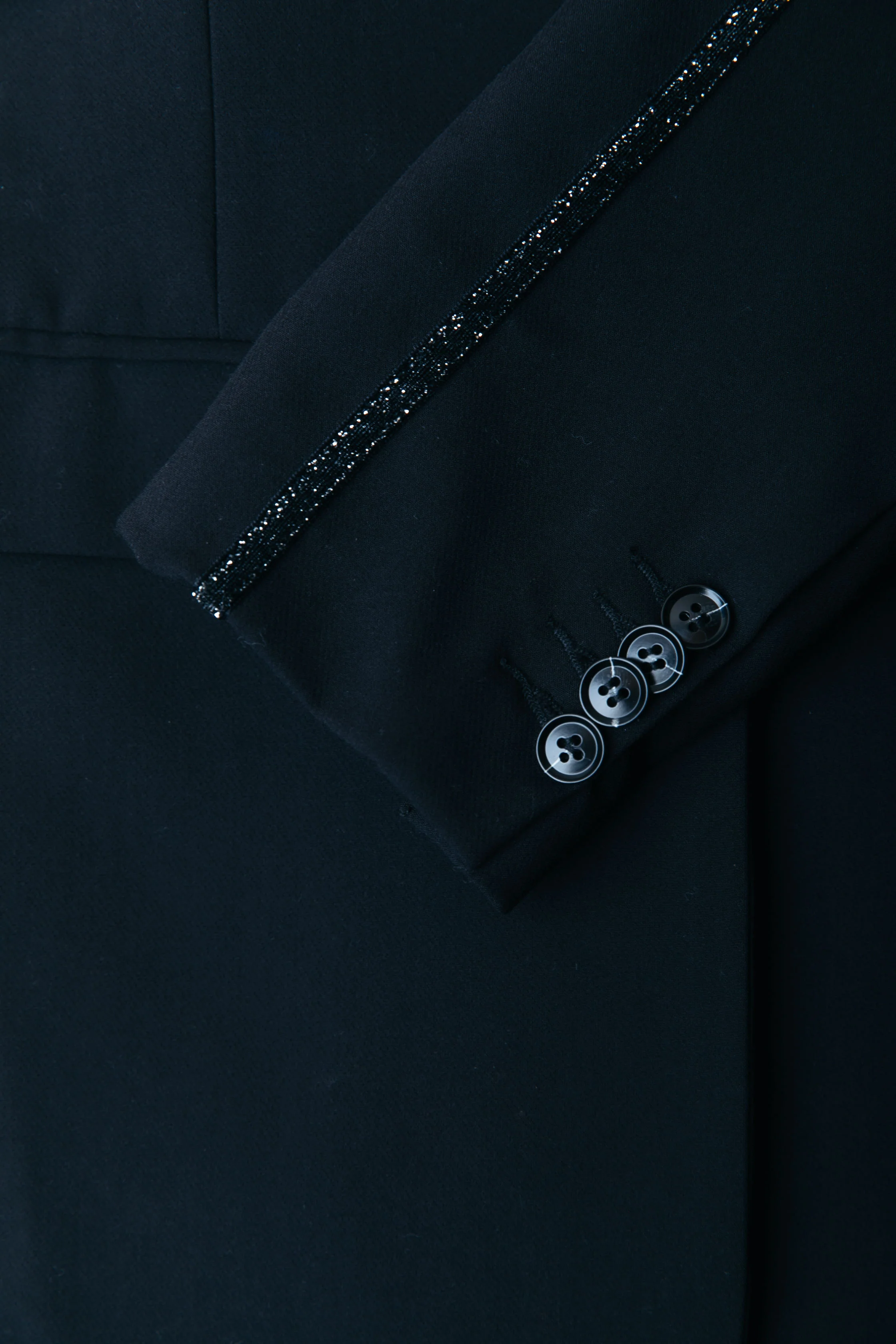 Jesra Glitter Tape Blazer | Black - Image 8