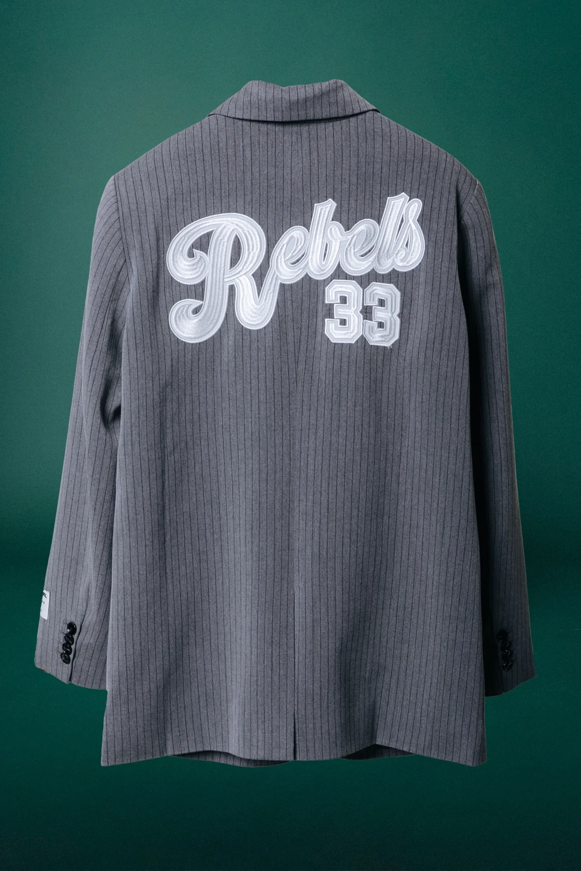 Jesra Stripe Blazer | Grey - Image 6