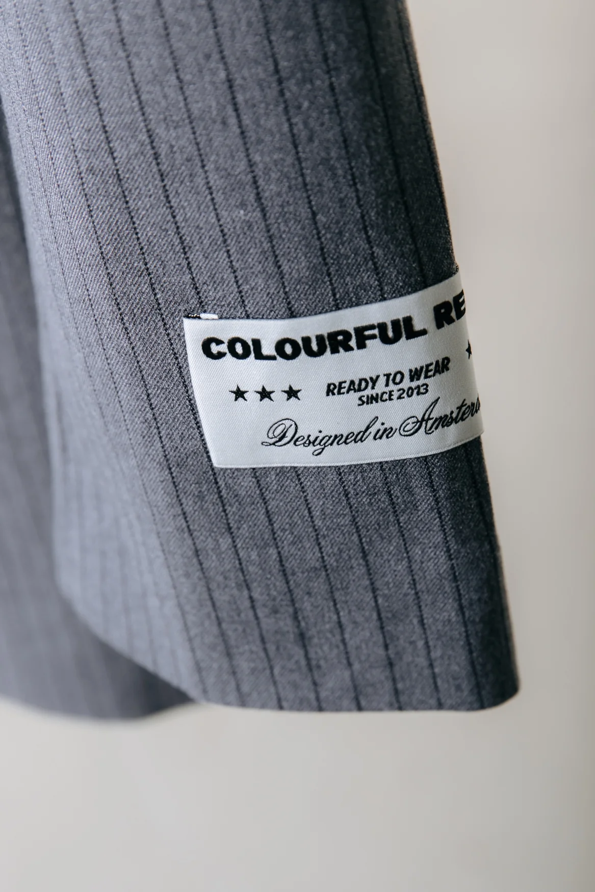 Jesra Stripe Blazer | Grey - Image 9