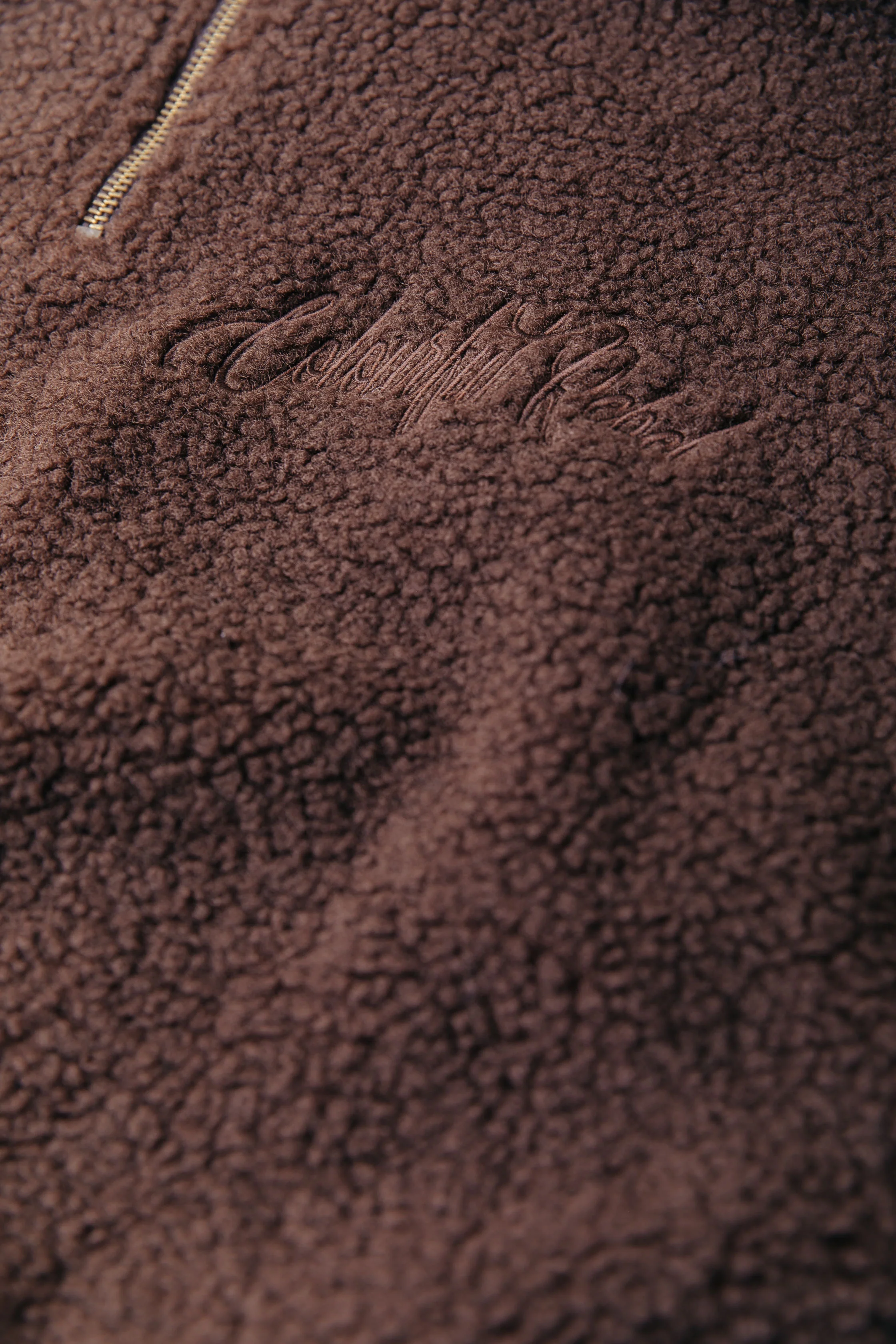 Jills Teddy Zip Sweat | Brown - Image 4