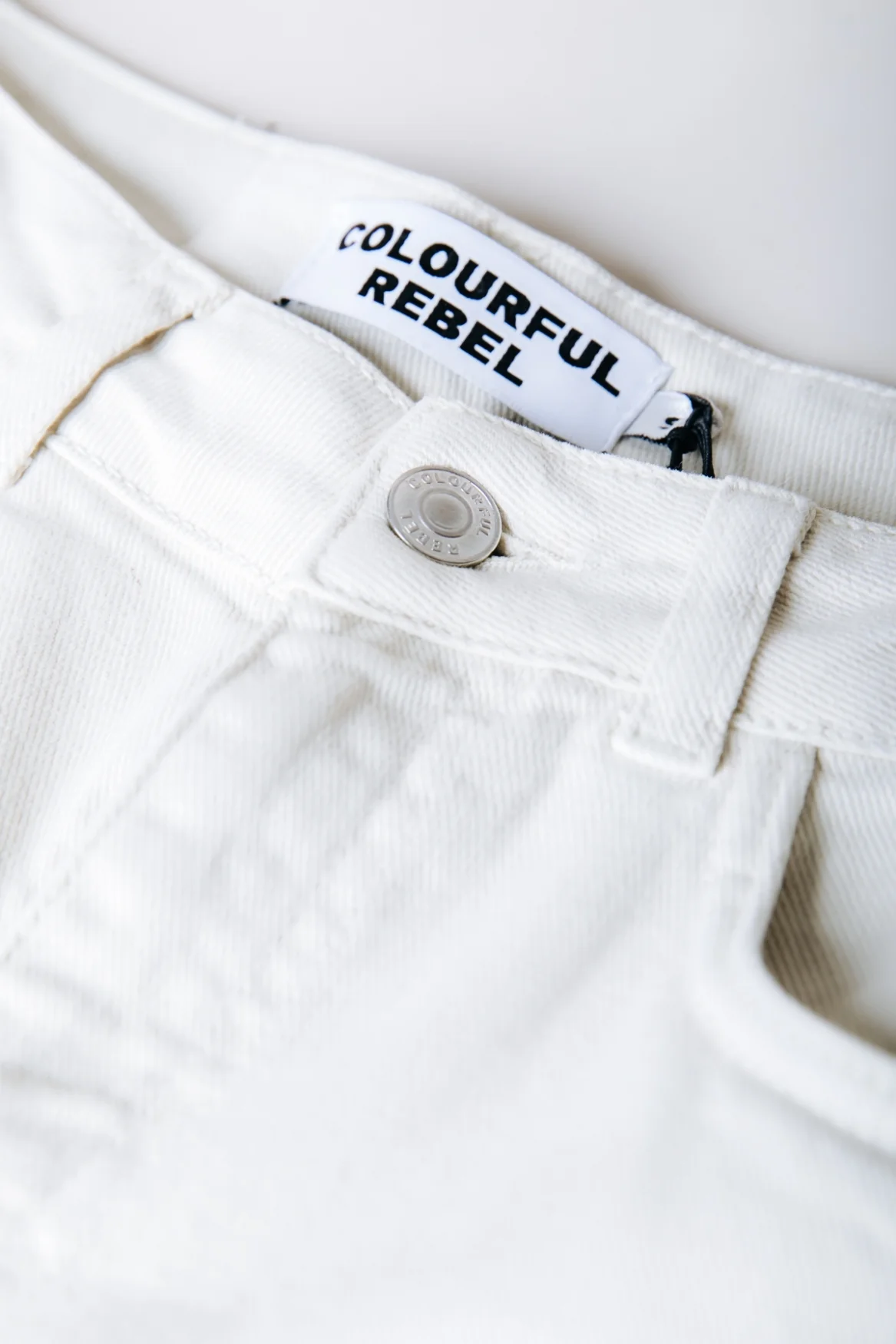 Jones Braided Straight Leg Denim | Beige - Image 5