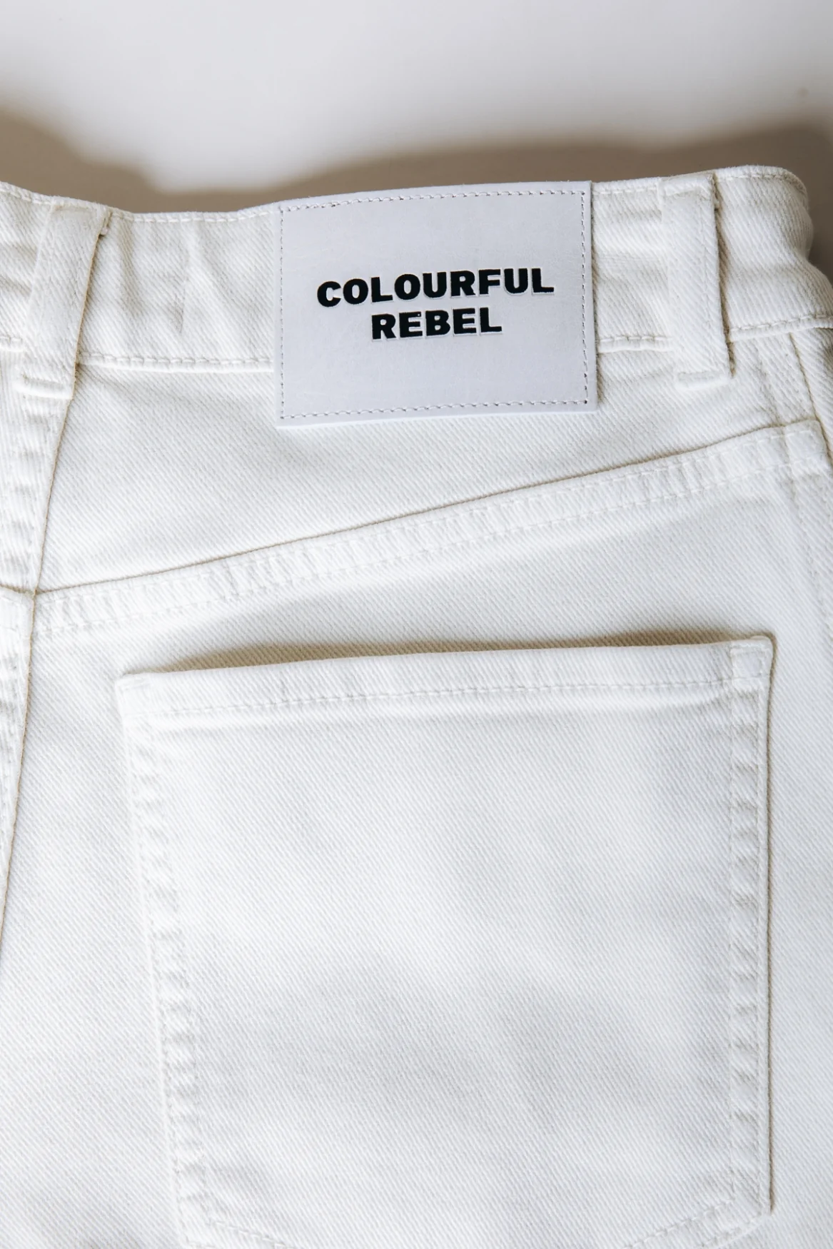 Jones Braided Straight Leg Denim | Beige - Image 8