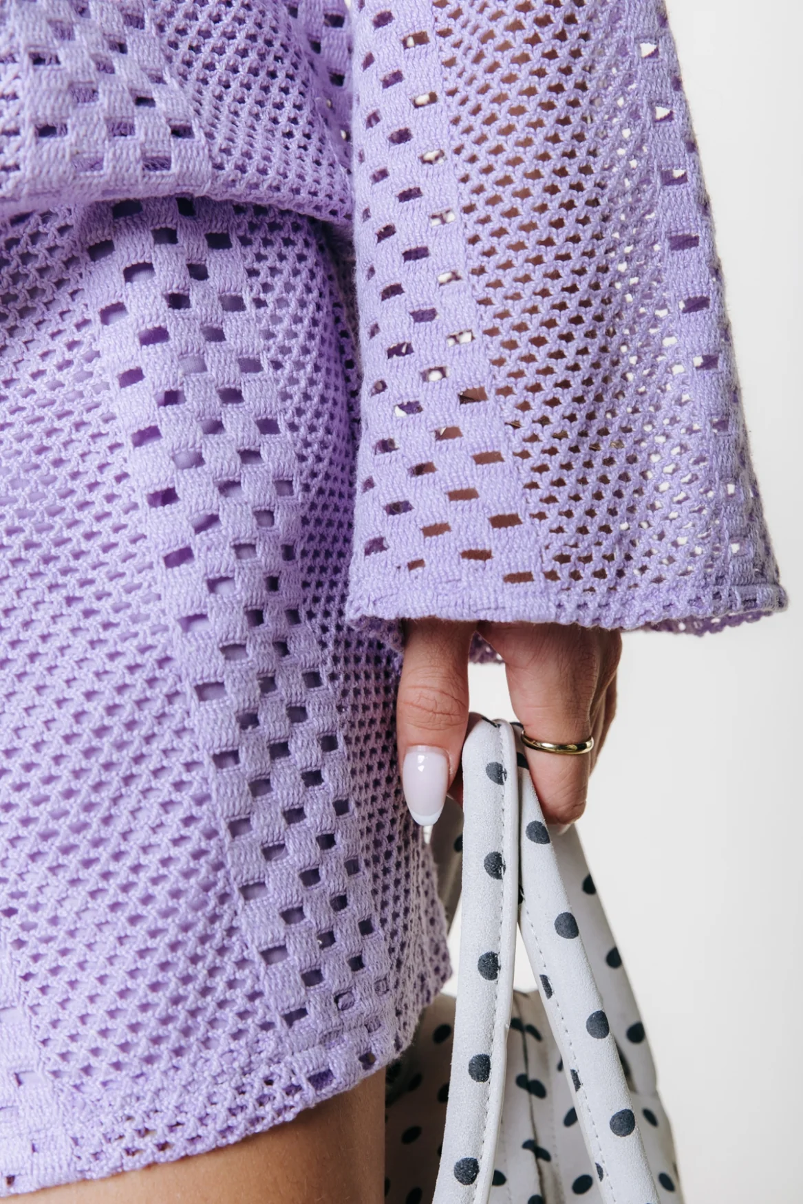 Lexi Crochet Blouse | Light Lavender - Image 5