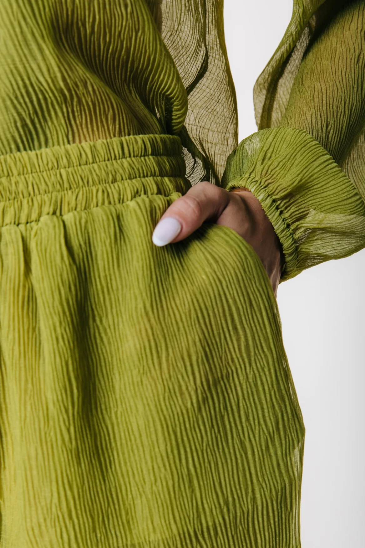 Linny Structure Short | Pickle green - Image 3