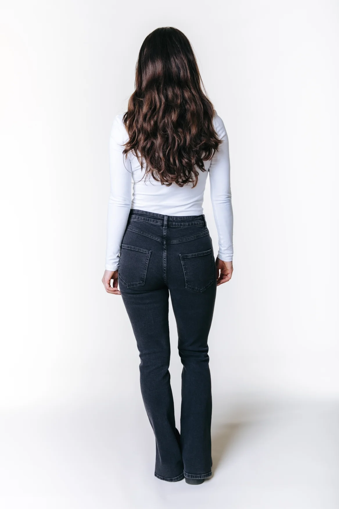Livia High Rise Denim | Dark grey denim - Image 3