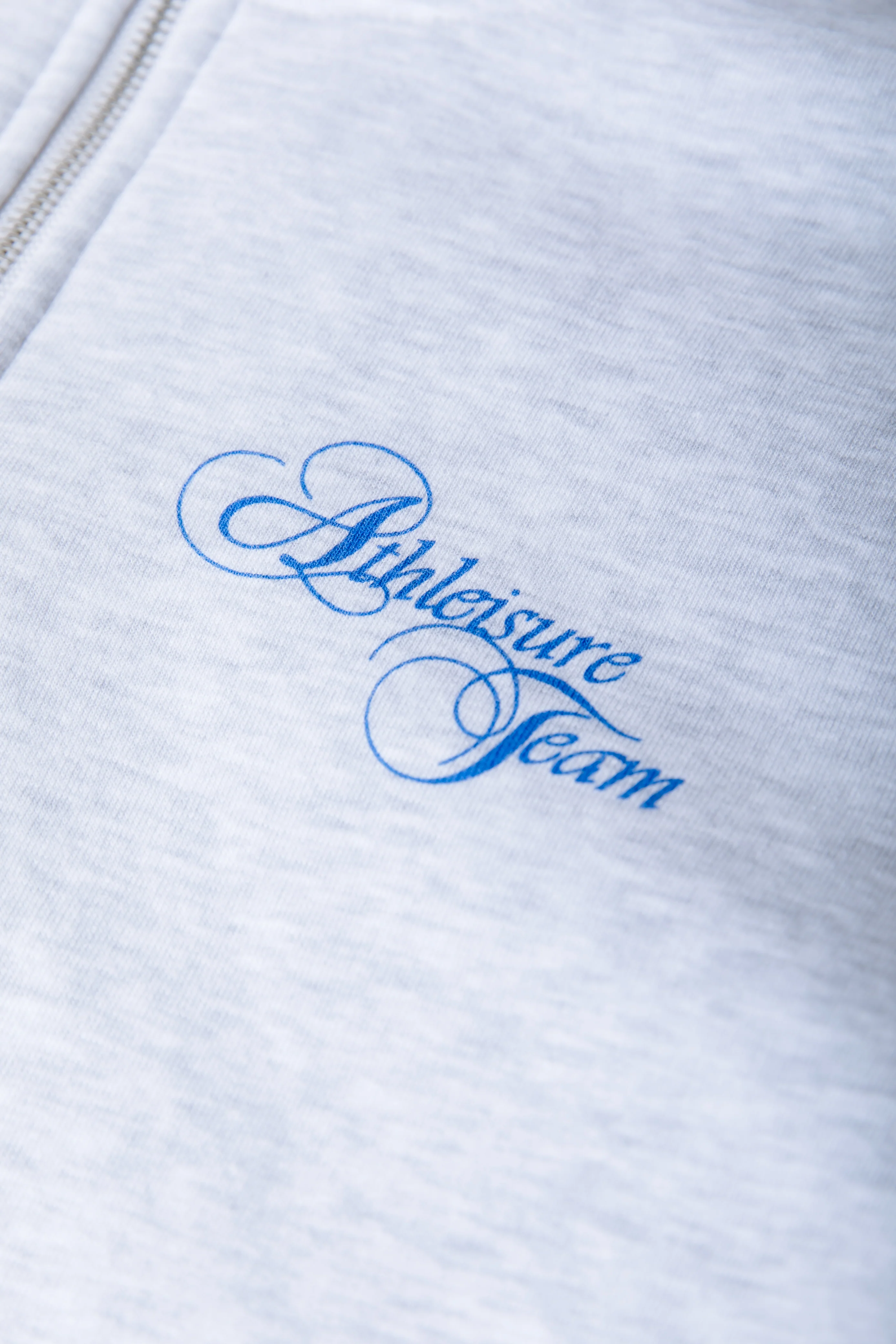 Logo Stripes Zip Sweat | Light grey melange - Image 3