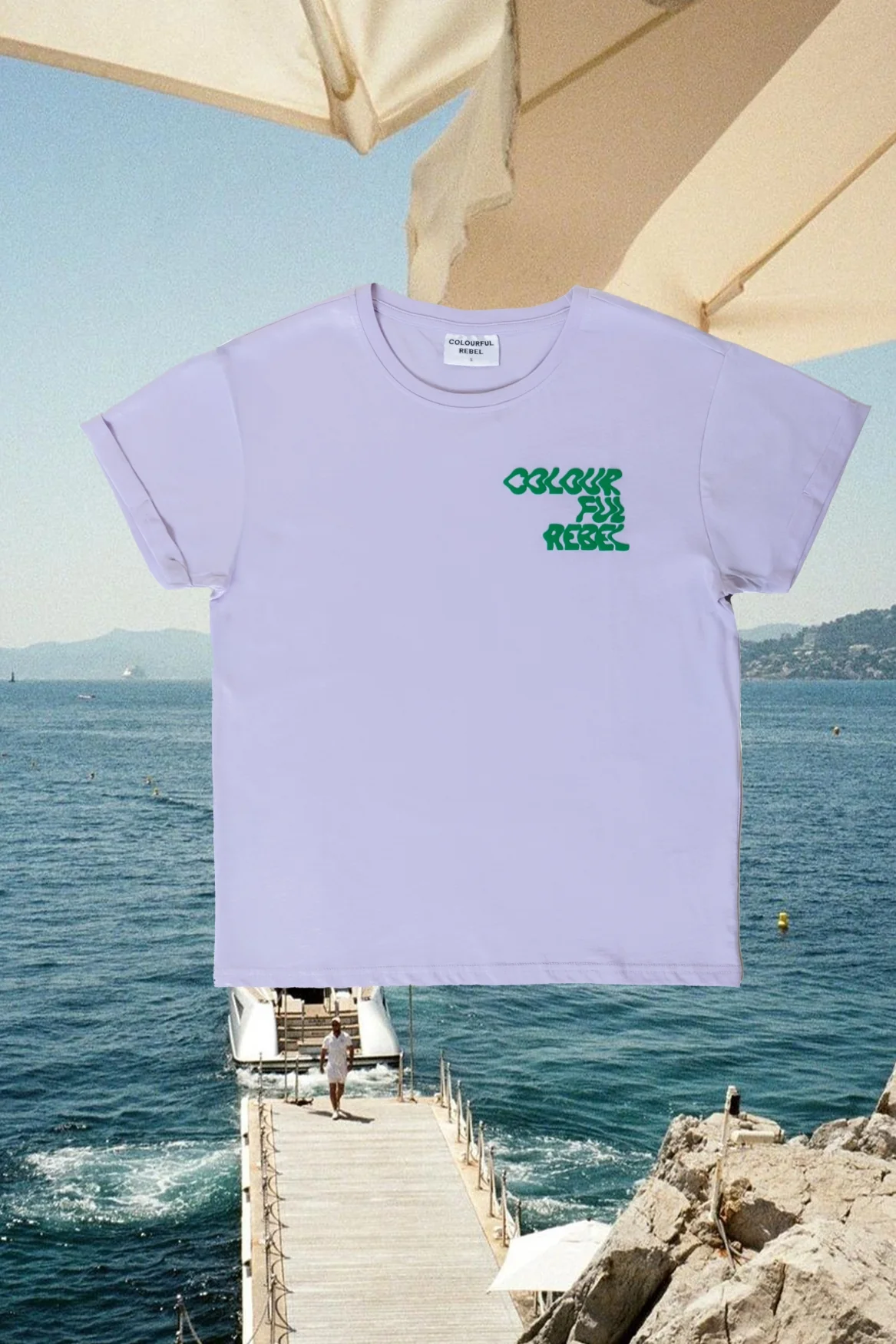 Logo Wave T-shirt | Pastel Lilac