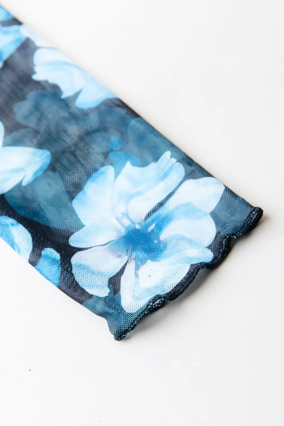 Maude Flower Mesh Dress | Blue - Image 3