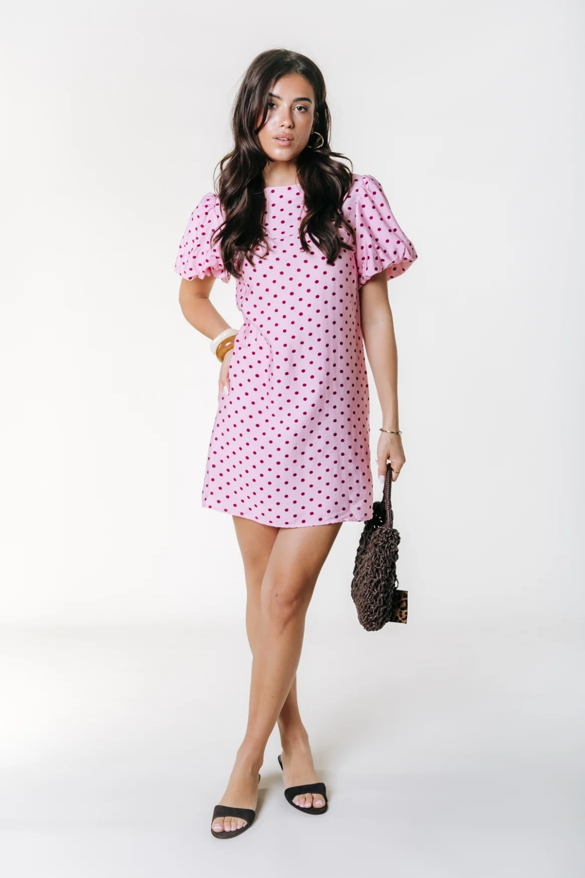 Mia Printed Dress | Light pink - Image 3