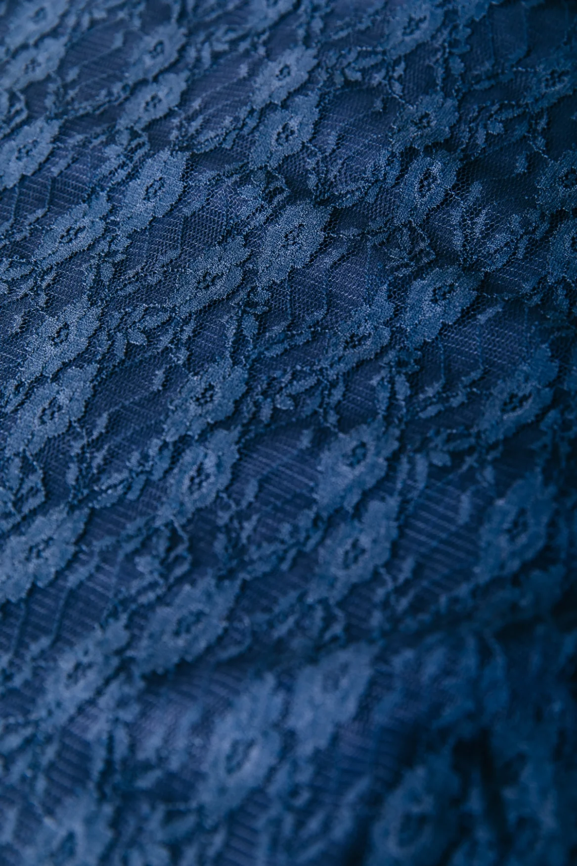 Nena Lace High Neck Top | Navy - Image 6
