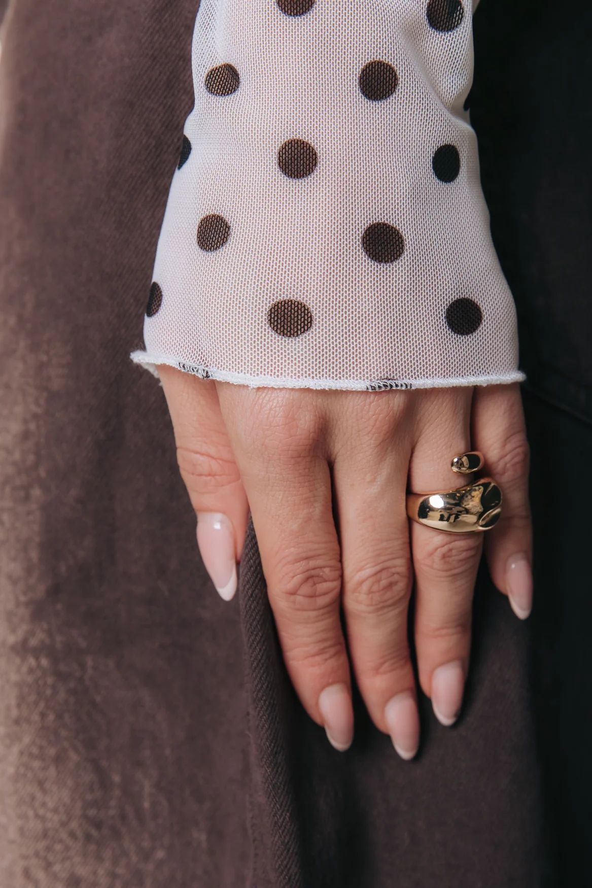 Neyo Dots Mesh Top | White - Image 3