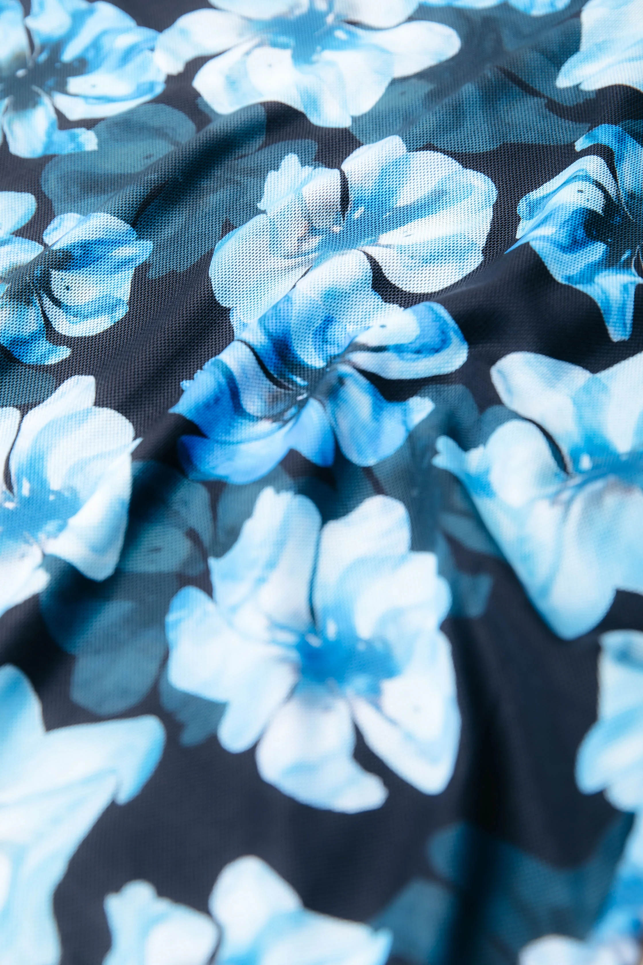 Neyo Flower Mesh Top | Blue - Image 4