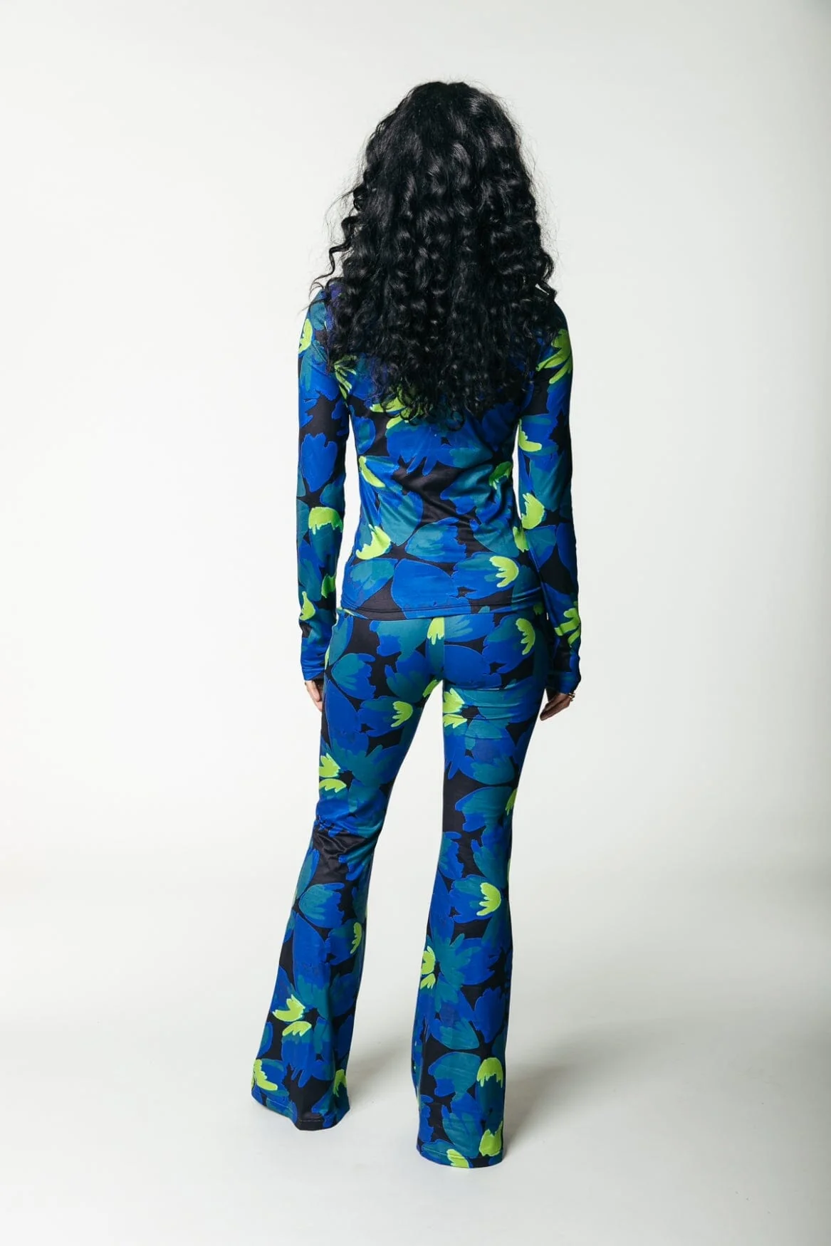 Neyo Moved Flower Top | Vibrant Blue - Image 2