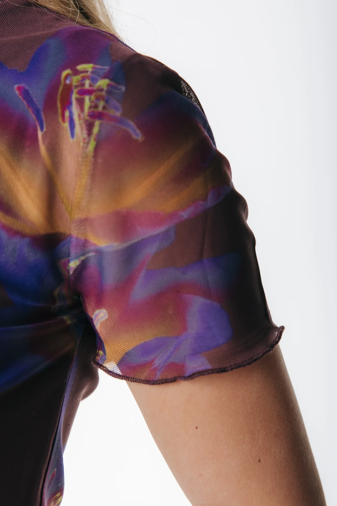 Nina Flower Mesh Top | Multicolor - Image 3