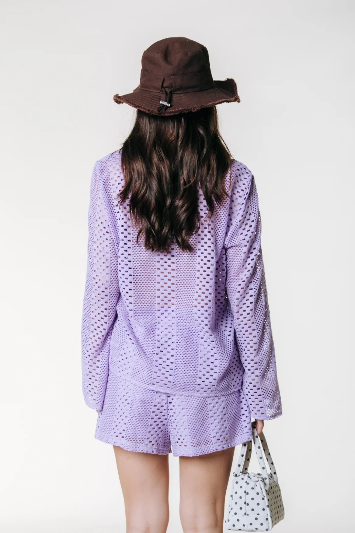 Norah Crochet Short | Light Lavender - Image 3