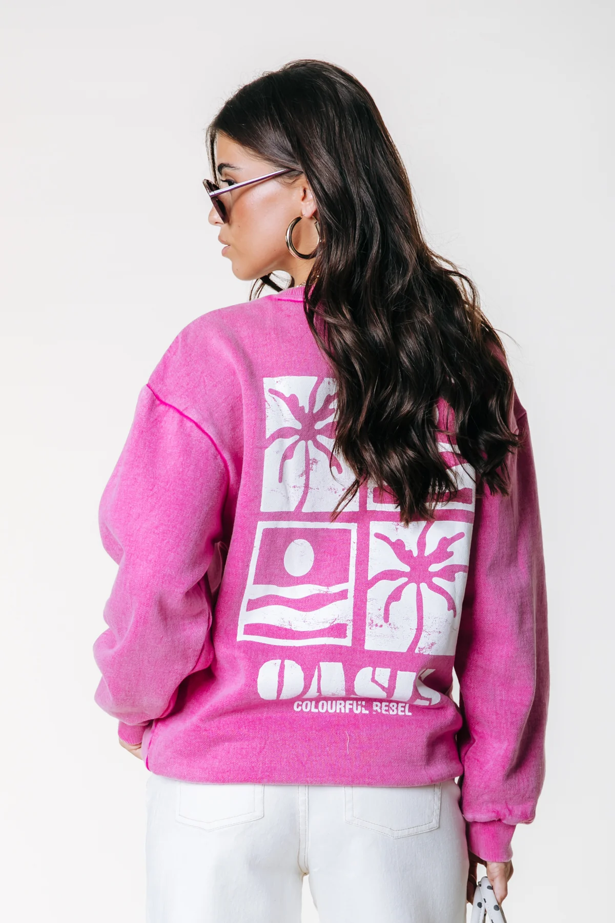 Oasis Sweat | Dark fuchsia