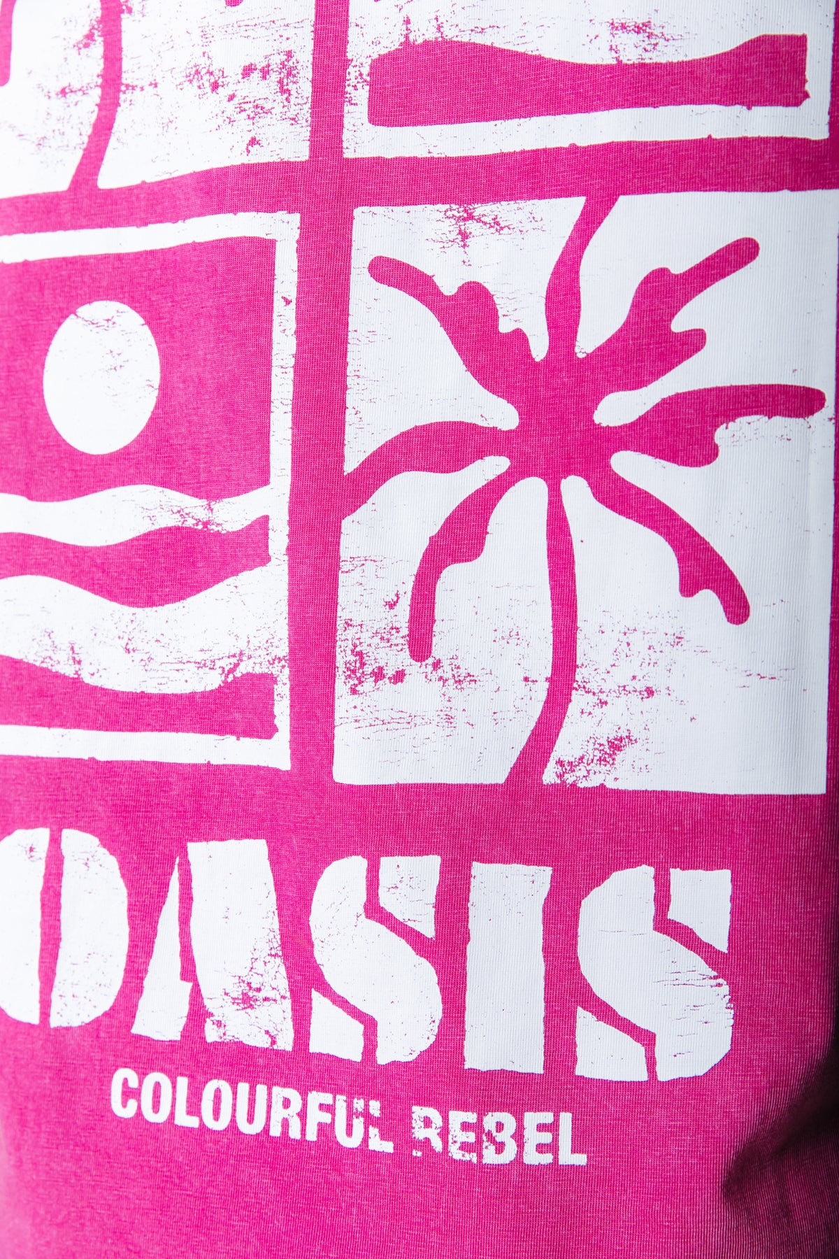Oasis T-shirt | Dark fuchsia - Image 5