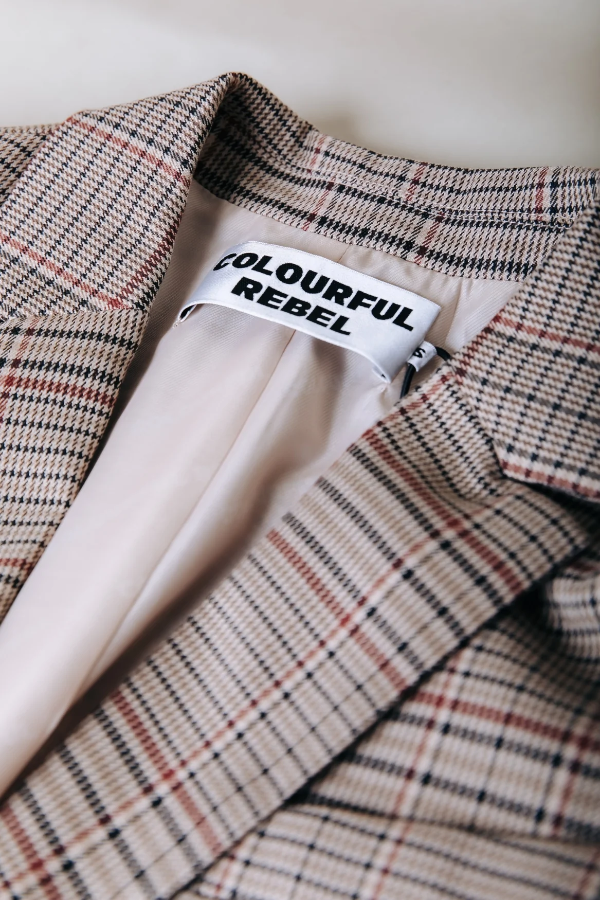 Paris Check Patch Blazer | Medium brown - Image 8