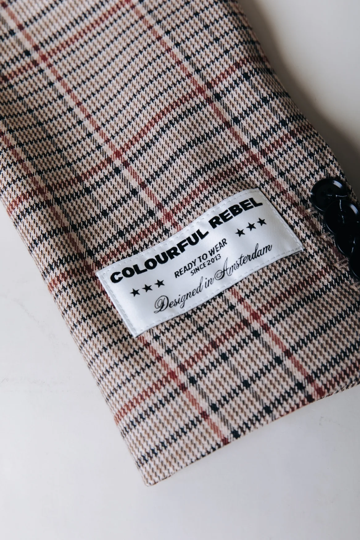 Paris Check Patch Blazer | Medium brown - Image 9